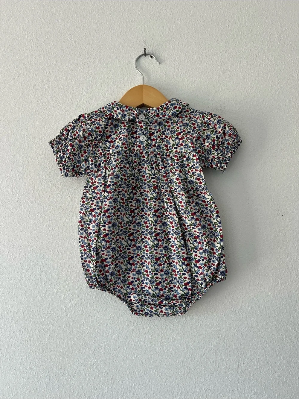 JADE | NWT Liberty Smocked Bubble Romper | 18-24 mos